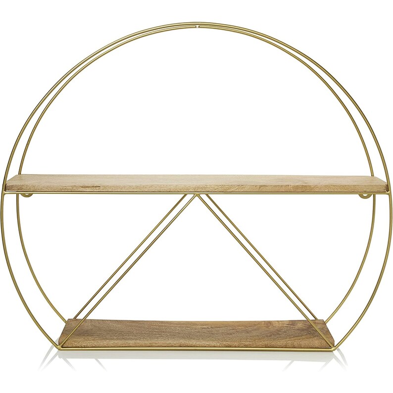 Round Retro Wall Shelf Metal Wall Shelf Storage Organizer Etsy