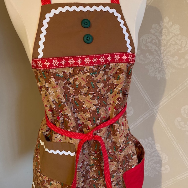 Adorable Child’s Gingerbread Apron