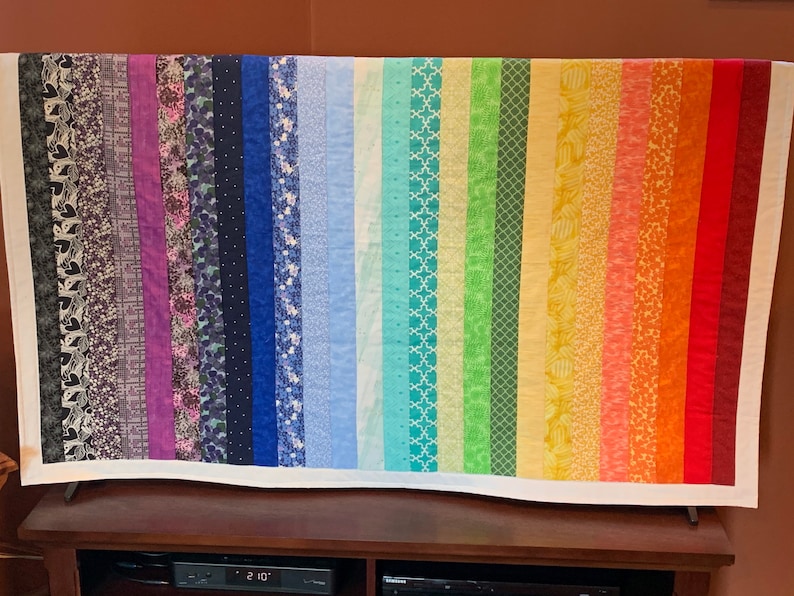 Over the Rainbow Quilt/wall Hanging Etsy