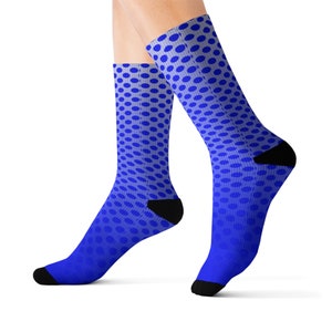 Blue Polkadot Socks Free Shipping by Barko