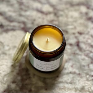 Organic Beeswax Candle 9oz-All Natural Candle Scented w/ Essential Oils- Non-Toxic