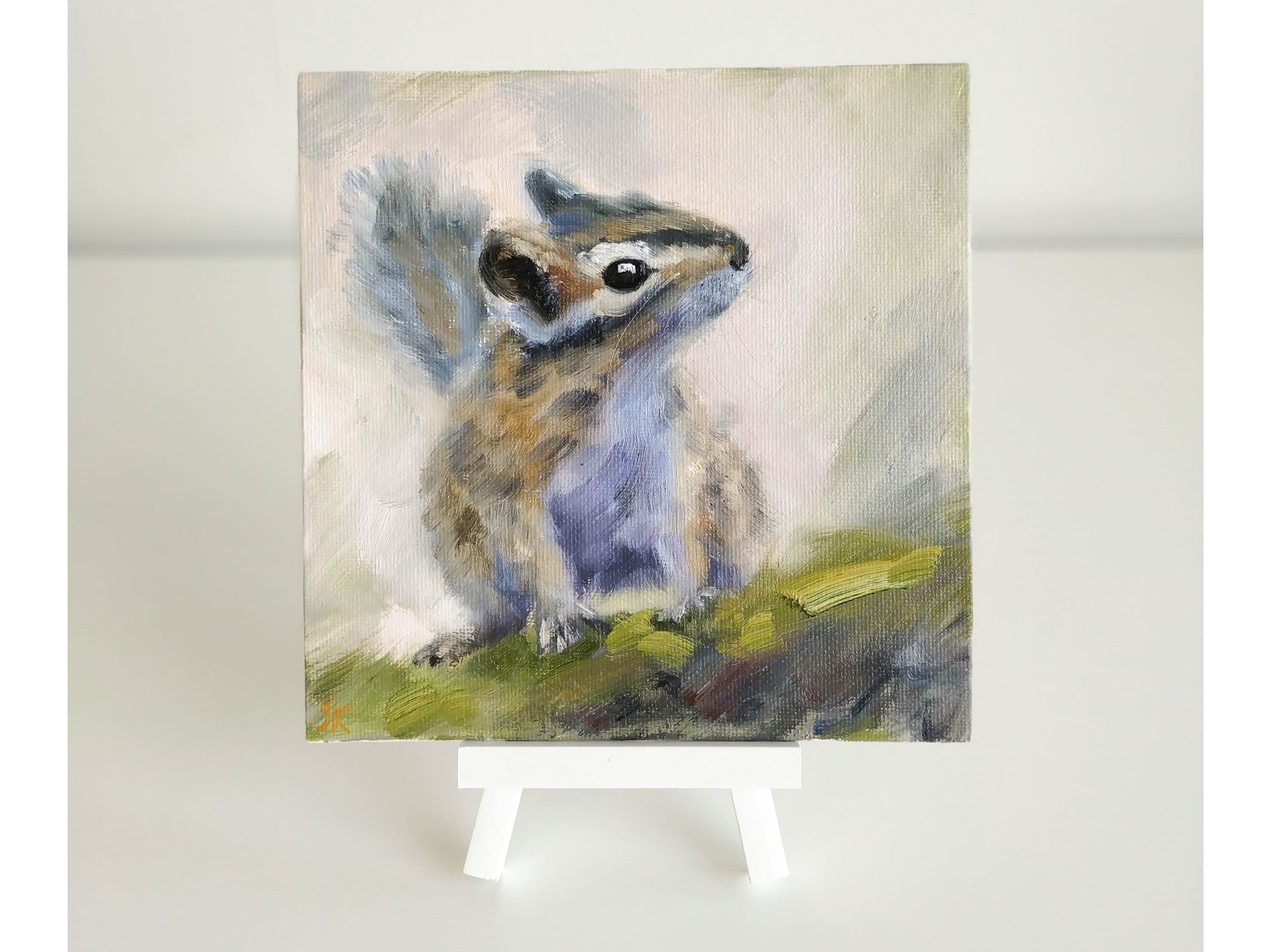 Pintura de ardilla de Colorado Arte original de la pared de | Etsy