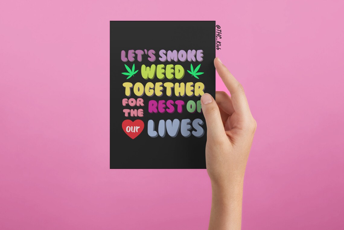 420 Valentine card Favorite stoner Stoner valentine Stoner Etsy