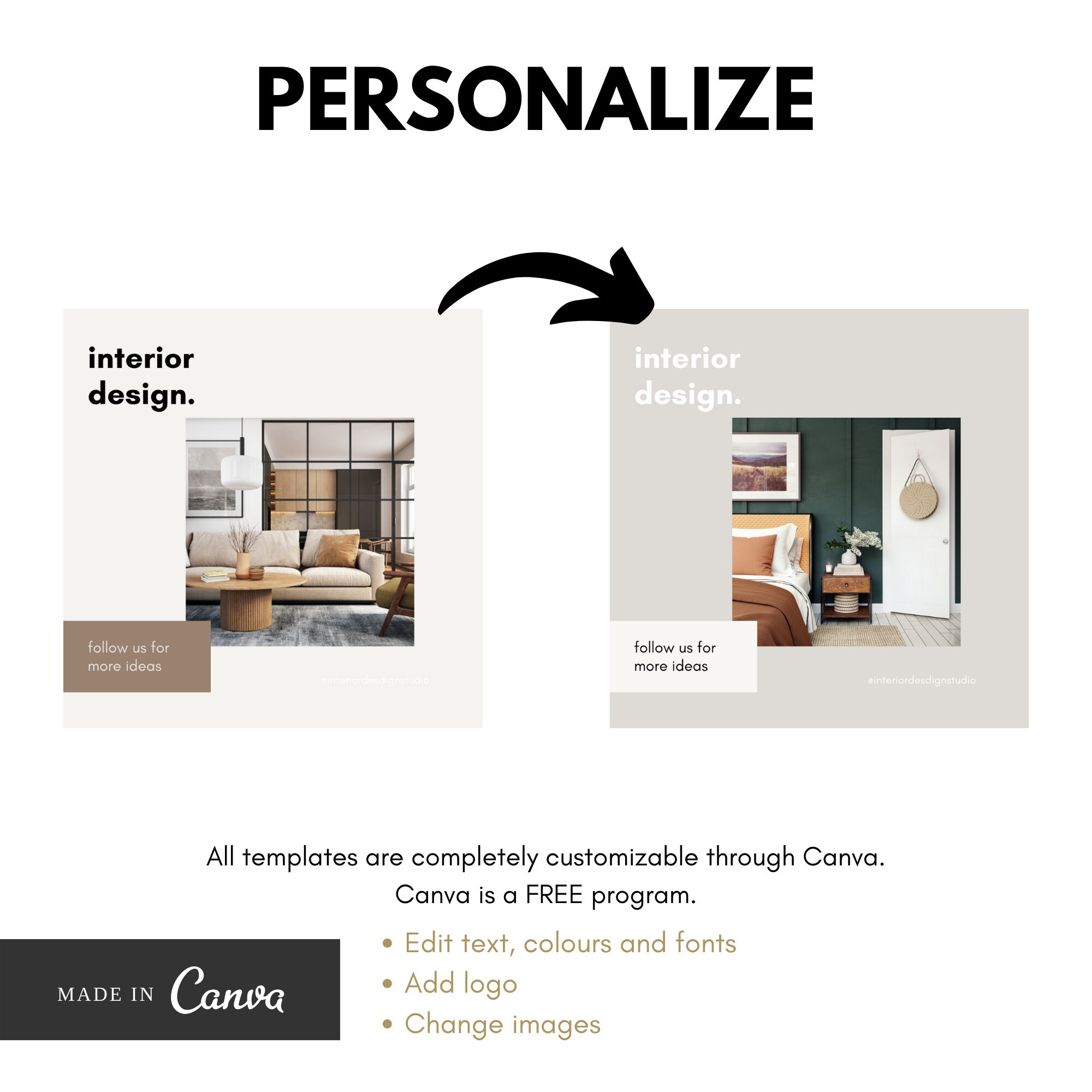 Interior Design Instagram Post | Branding | Interior Design Marketing ...