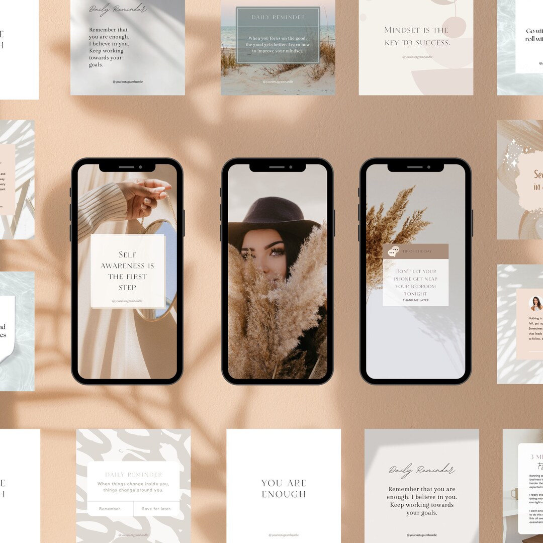 200 Coaching Instagram Template for Canva, Canva Template,life Coach ...