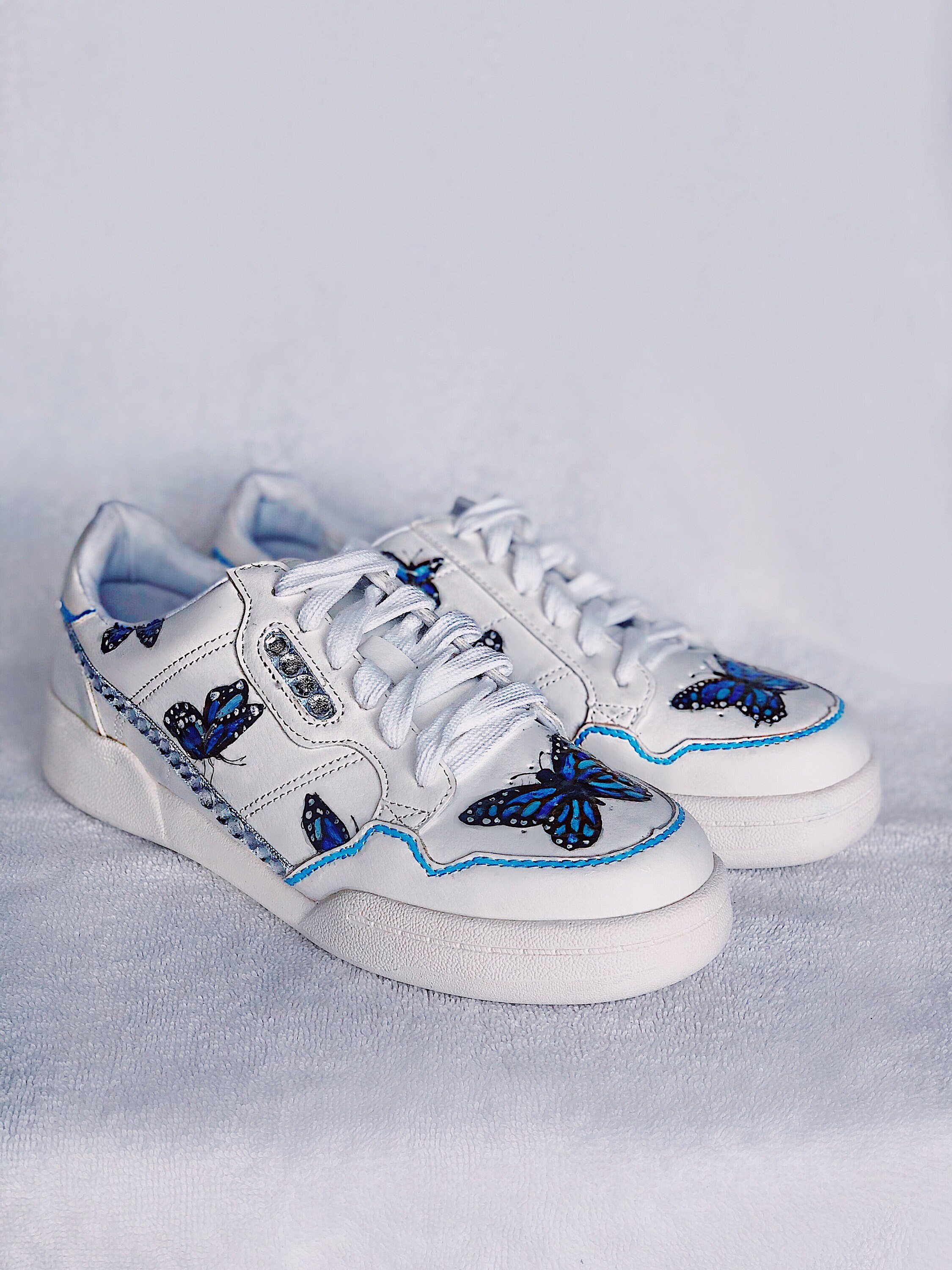 custom shoes butterfly
