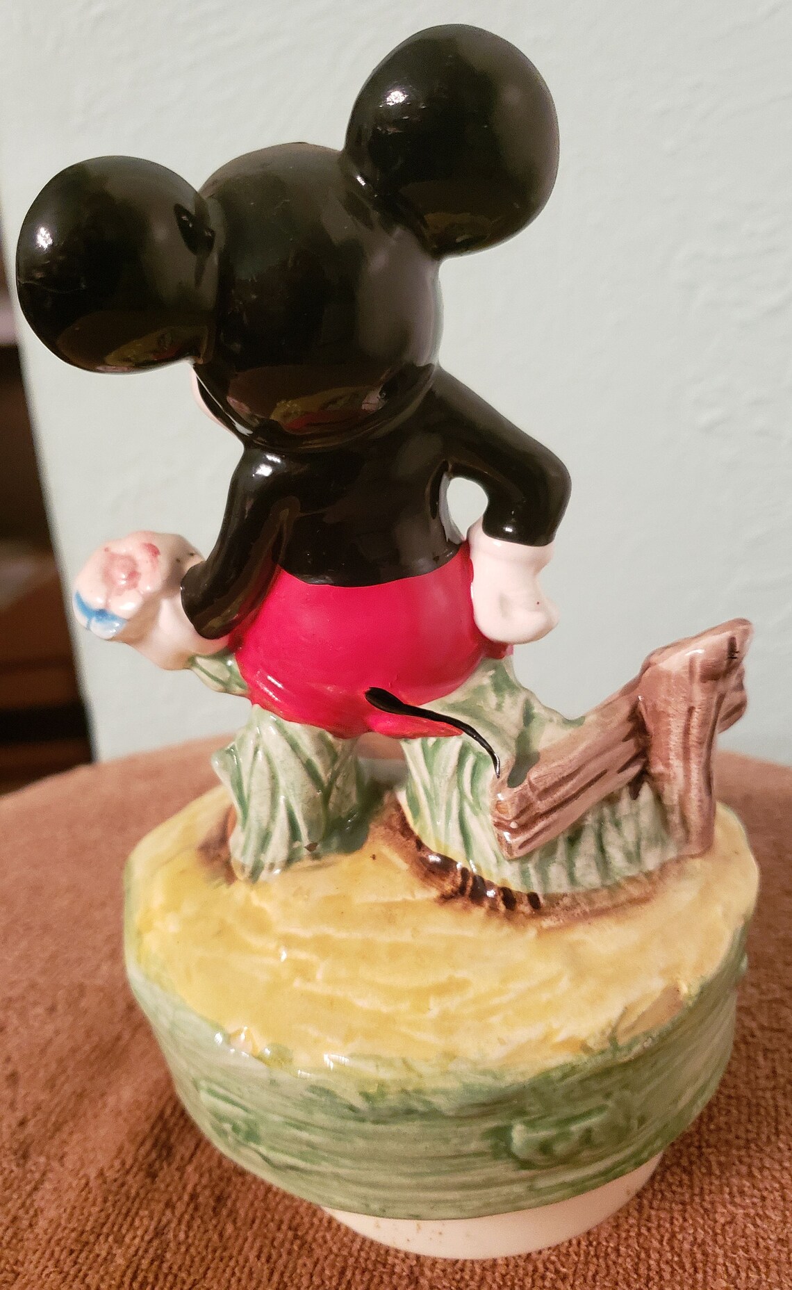 Mickey Mouse Music Box Made by Schmid Bros Ceramic/plastic Etsy