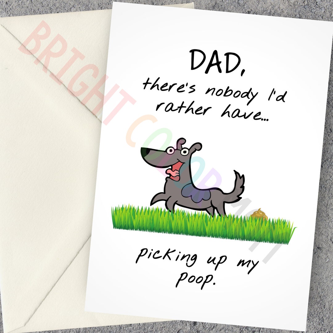 Printable Father's Day Card From Dog | Fur Baby Father's Day Card ...