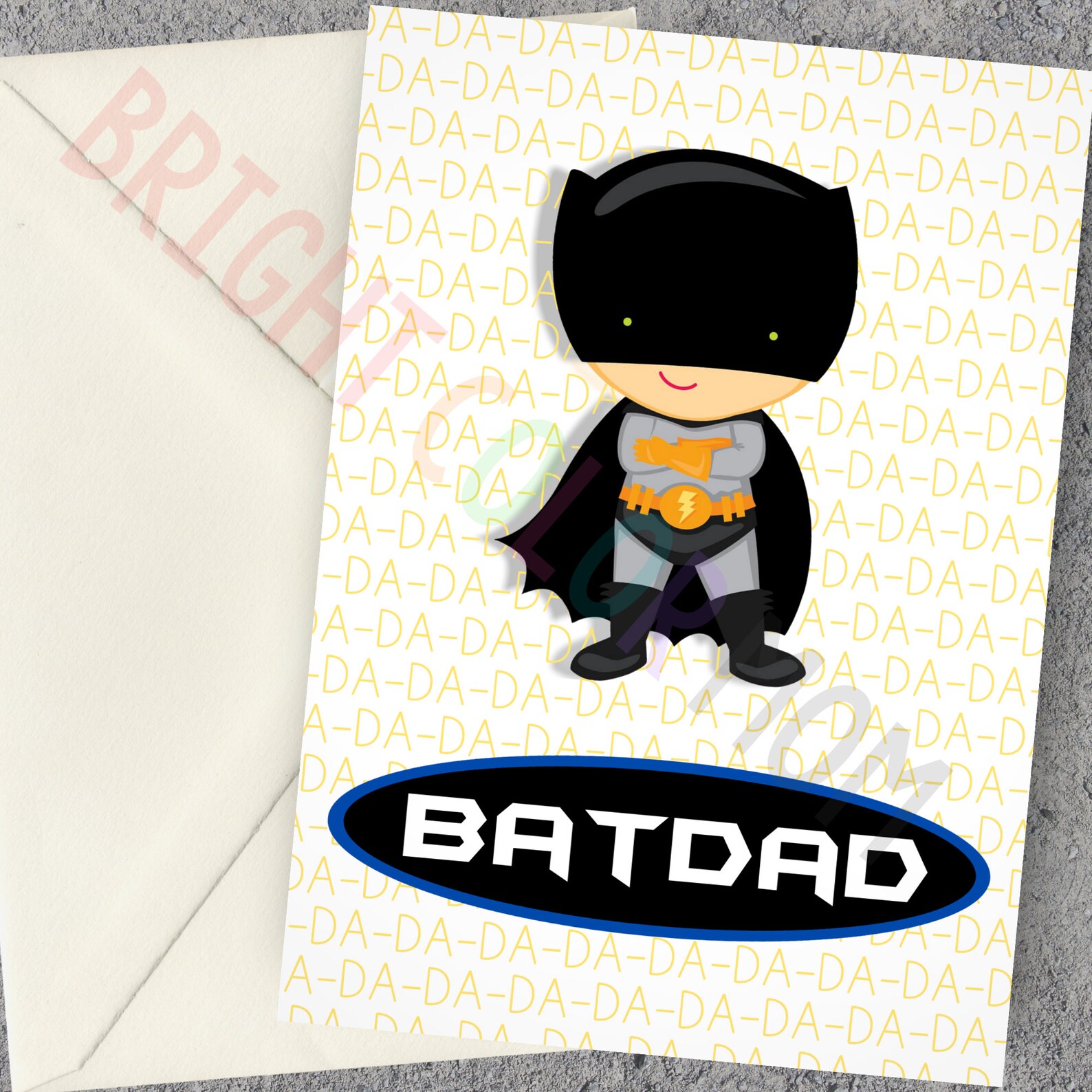 Printable 2020 Batman Father's Day Card Batdad | Etsy