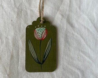 Hand painted gift tag