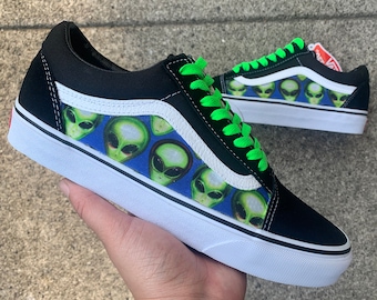 Supreme X Vans Slip-On Glow In The Dark Skull Pile - Mens Size 9