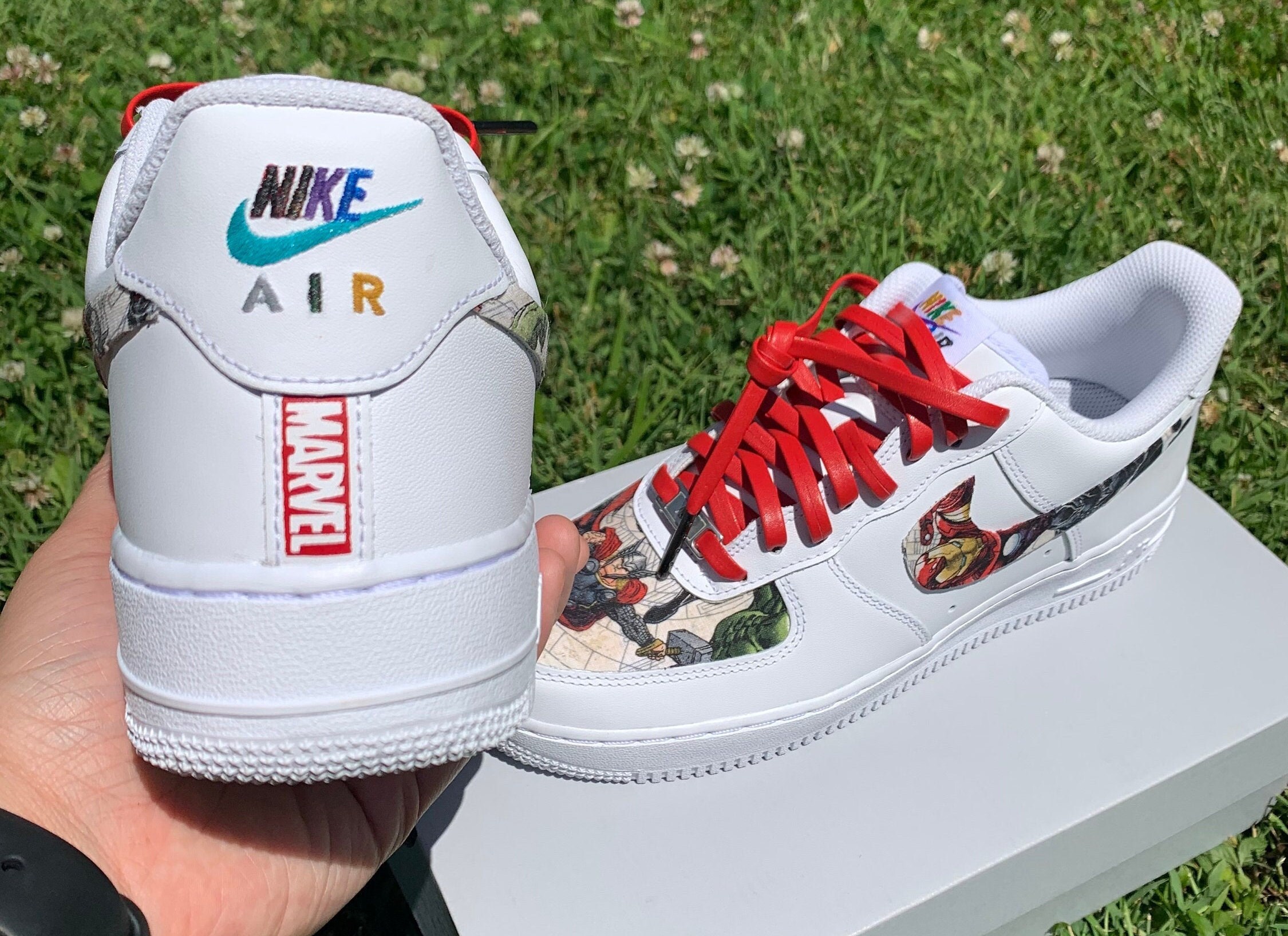 Custom Marvel Air force 1s | Etsy