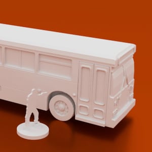 City Bus - Corvus Games Terrain - 3D Printed PLA Plastic