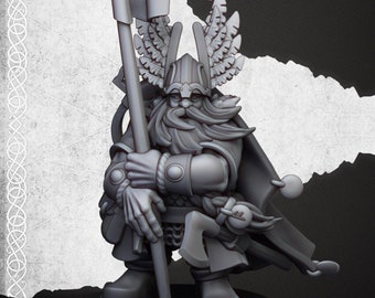 Dwarf Mountain Lord - Sons of Ymir - Highlands Miniatures