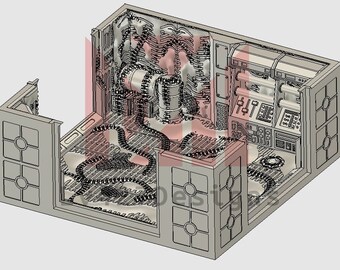 Alien 3-Way Corner Corridor - LV-427 Designs