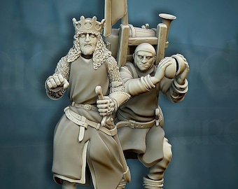 King Arthur and Patsy - Highlands Miniatures