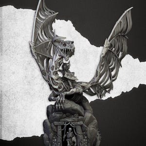 Vampire Lord on Zombie Dragon -  Highlands Miniatures