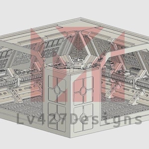Industrial 2-Way Corner Corridor - LV-427 Designs