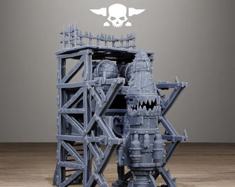 Orkaz Rocket - Sci-Fi Resin Terrain Kit - StationForge