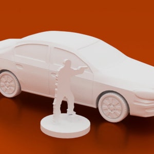 Midsize Car - Corvus Games Terrain - 3D Printed PLA Plastic