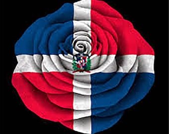 DOMINICAN REPUBLIC Flag vinyl stickers-decals