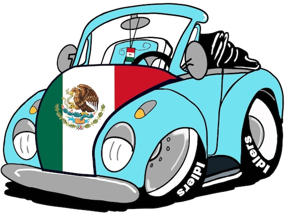 MEXICO Flag vinyl stickers-decals, Calcomania Chica Mexicana.