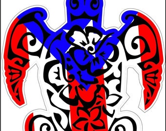Puerto Rico flag vinyl stickers-decals, Calcomania Bandera de Puerto Rico