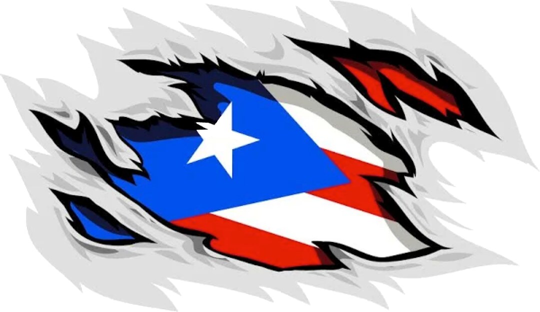 Puerto Rico Flag Vinyl Stickers-decals, Calcomania Bandera De Puerto ...
