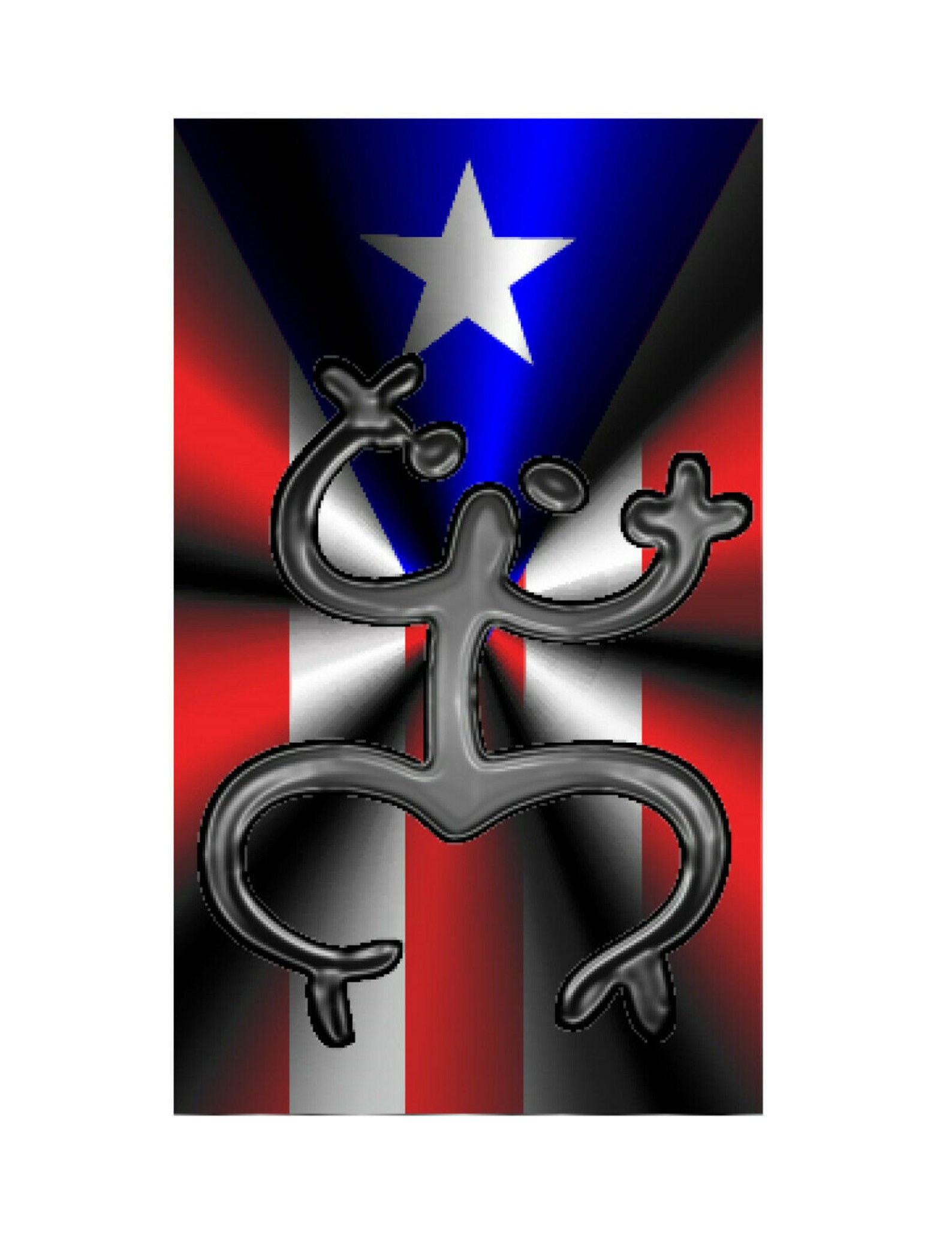 Set of 2 Puerto Rico flag vinyl stickers-decals | Etsy