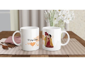 Swag Ceramic Mug desi punjabi indian asian wife husband mug wedding valentines irlfriend gift lovers 8