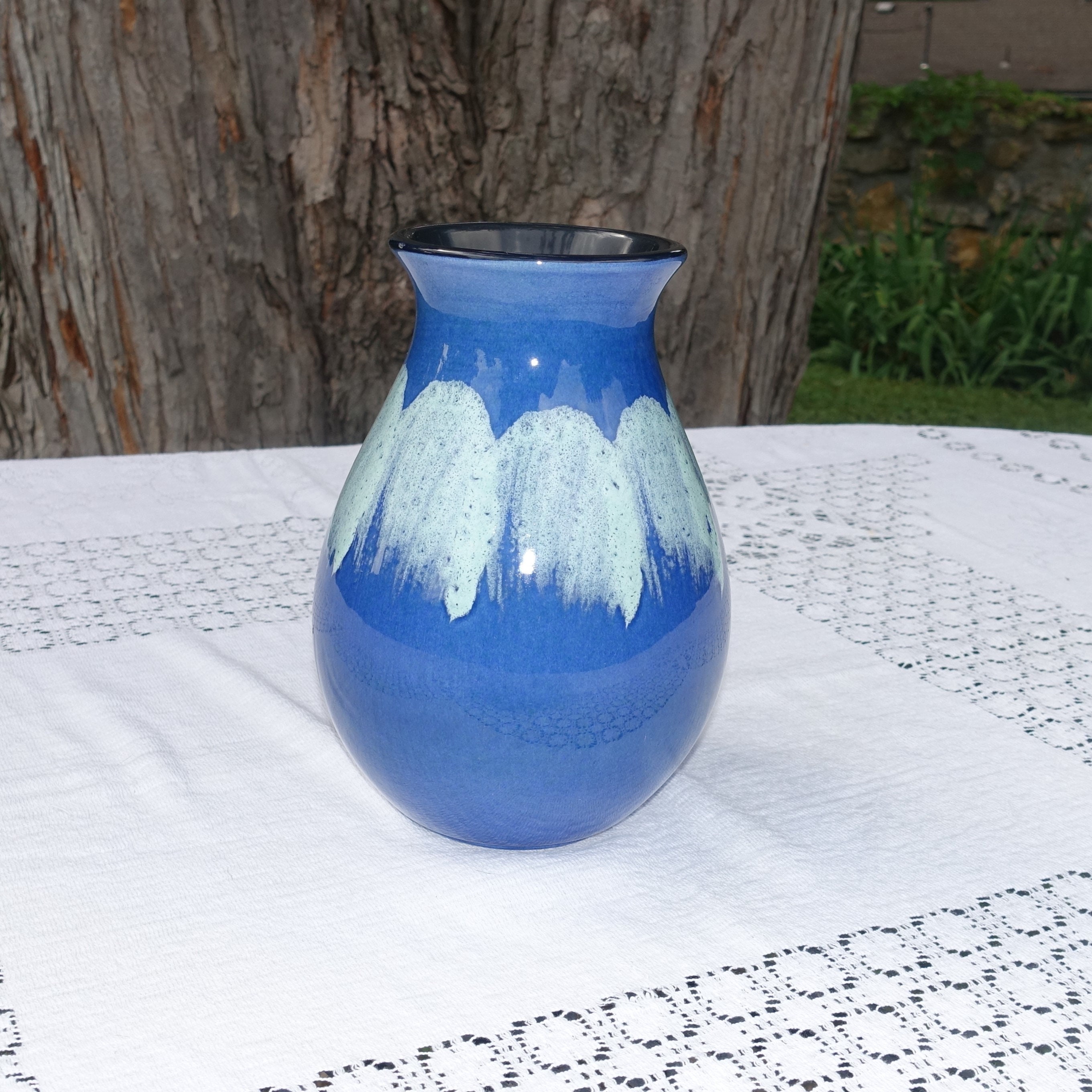 Poole Art Pottery Vase Art Pottery Bud Vase Blue England Etsy