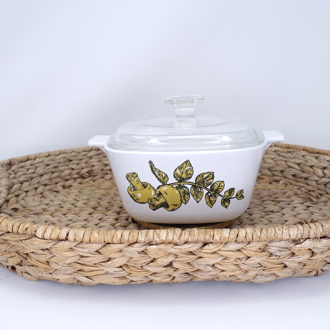 Corning Ware Set 1971 Natures Bounty Loaf Pan With Lid Large Etsy