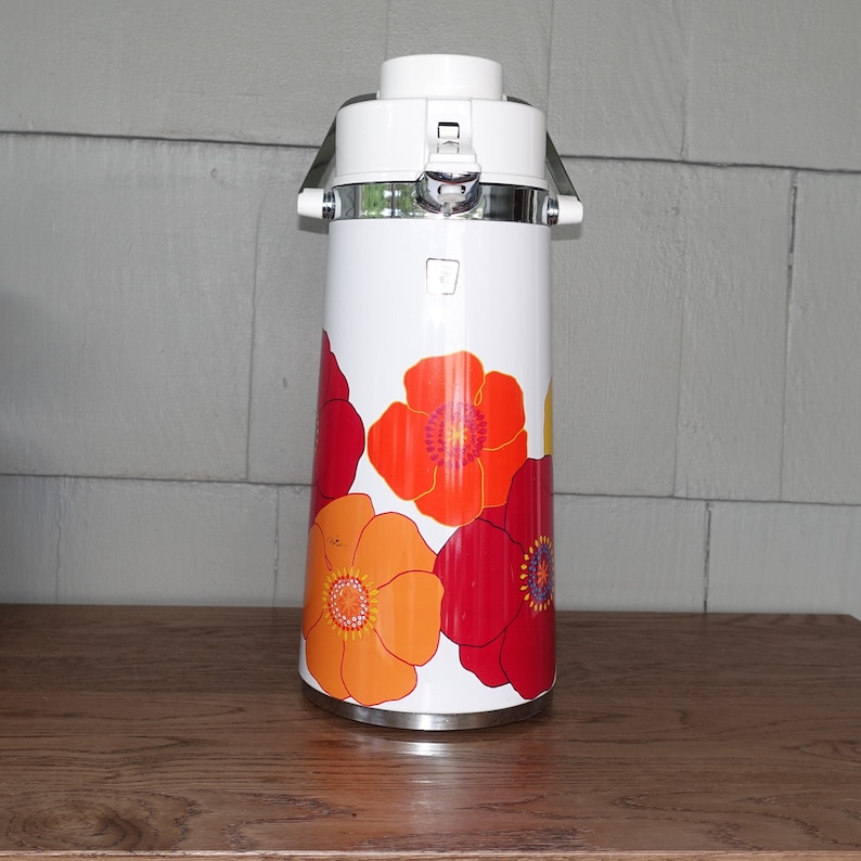 King Air Pump Coffee Thermos Bright Colored Coffee Carafe Etsy