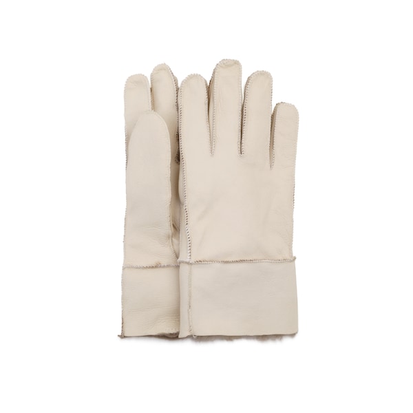 Schaffell Shearling Fell gefütterte Handschuhe | Frauen Weiß Handschuhe | Warmes & gemütliches Wintergeschenk für sie | 100% Pelz-Armstulpen | Herbst-Damen Geschenk | Handgefertigt