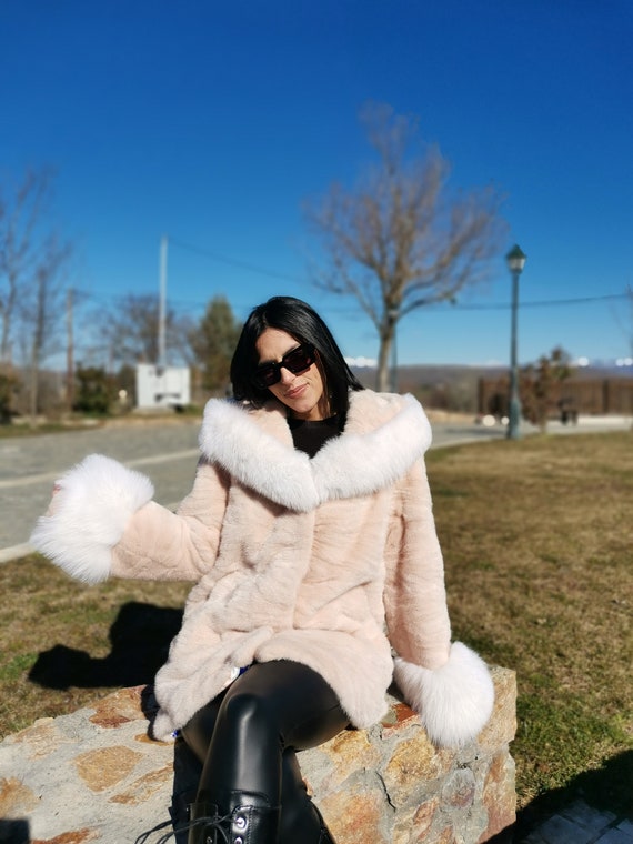 Minkpink shearling coat top