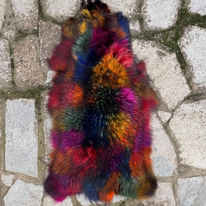 Genuine Raccoon Fur Skin | Real Raccoon Fur Pelt | Material For Handicrafts or Decoration | Raccoon Rug | Fireplace & Sofa Raccoon Skin