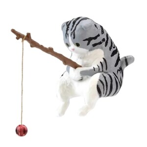 Fishing Cat Miniature Fishing Cat Figurines Approx. 3-4cm Tall Beautifully Detailed Cute Cat Figurine zdjęcie 6