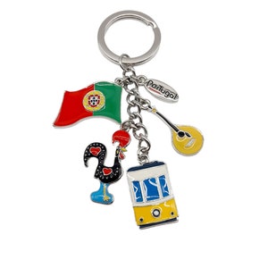 Portuguese souvenir Key Ring. Perfect Portuguese Gift. Keyring. Portugal Keychains. PORTUGAL Keychain. Portugal Gifts. Portuguese charms