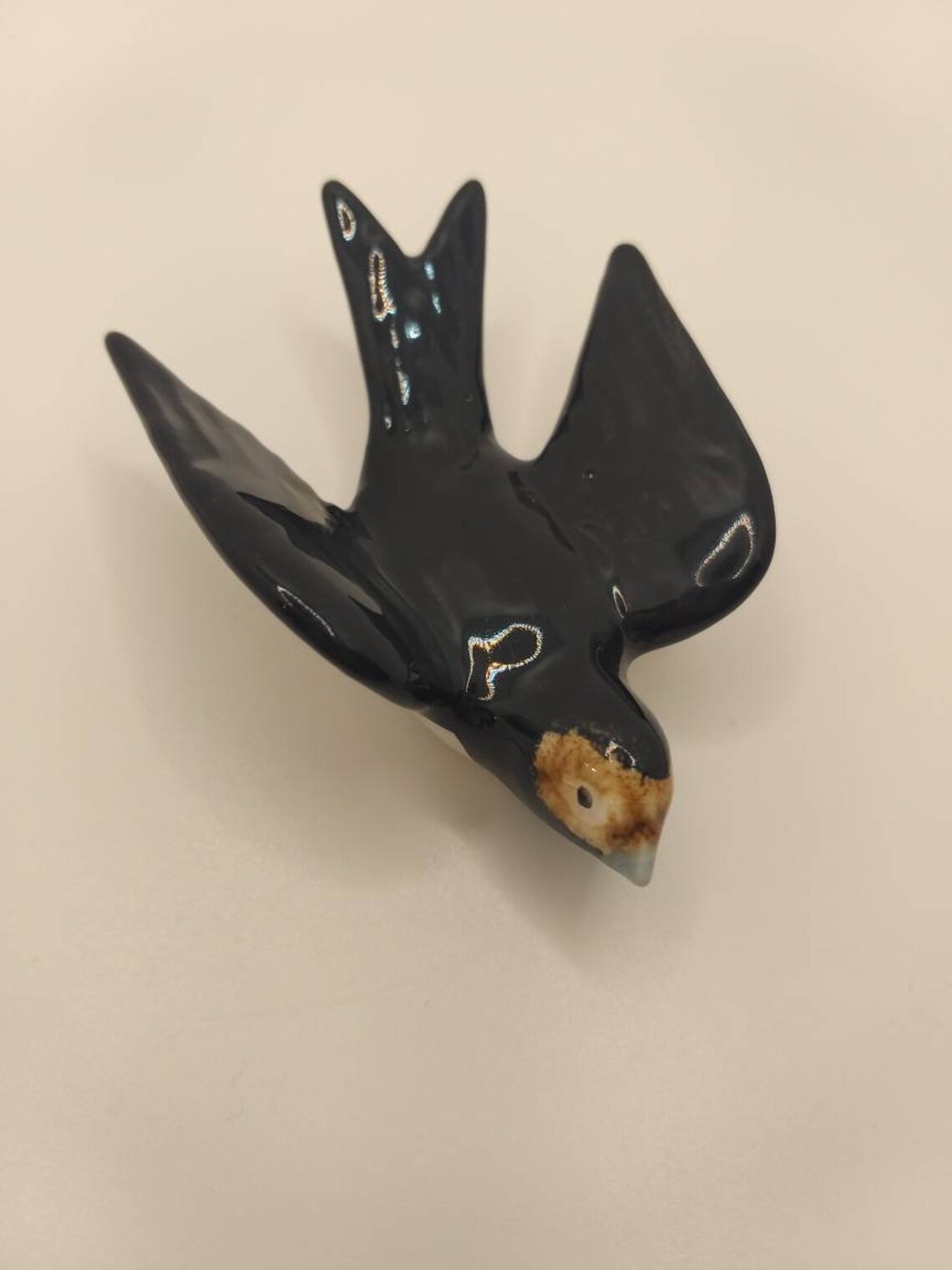 Set of 2 small swallows. Ceramic swallow. Decor. Portuguese Etsy