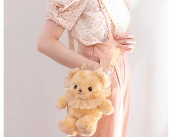 Sac mignon de fille d'ours de peluche de Kawaii/sac d'ours de nounours