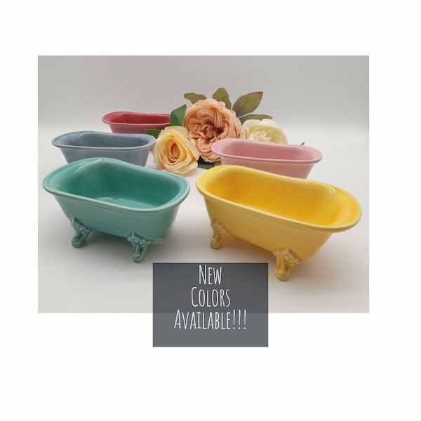 Ceramic decorative Soap Dish Holder Shower Bar Soap Tray for Bathroom or Kitchen. Bathtub soap dish