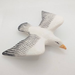 Set of 2 ceramic Seagulls. HANDMADE Ceramic Seagull. Portuguese ceramics. Ceramic Sea bird  Ceramic Seagull