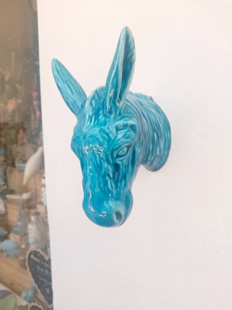 Ceramic Animal Head. CERAMIC Donkey Portuguese Handmade Etsy
