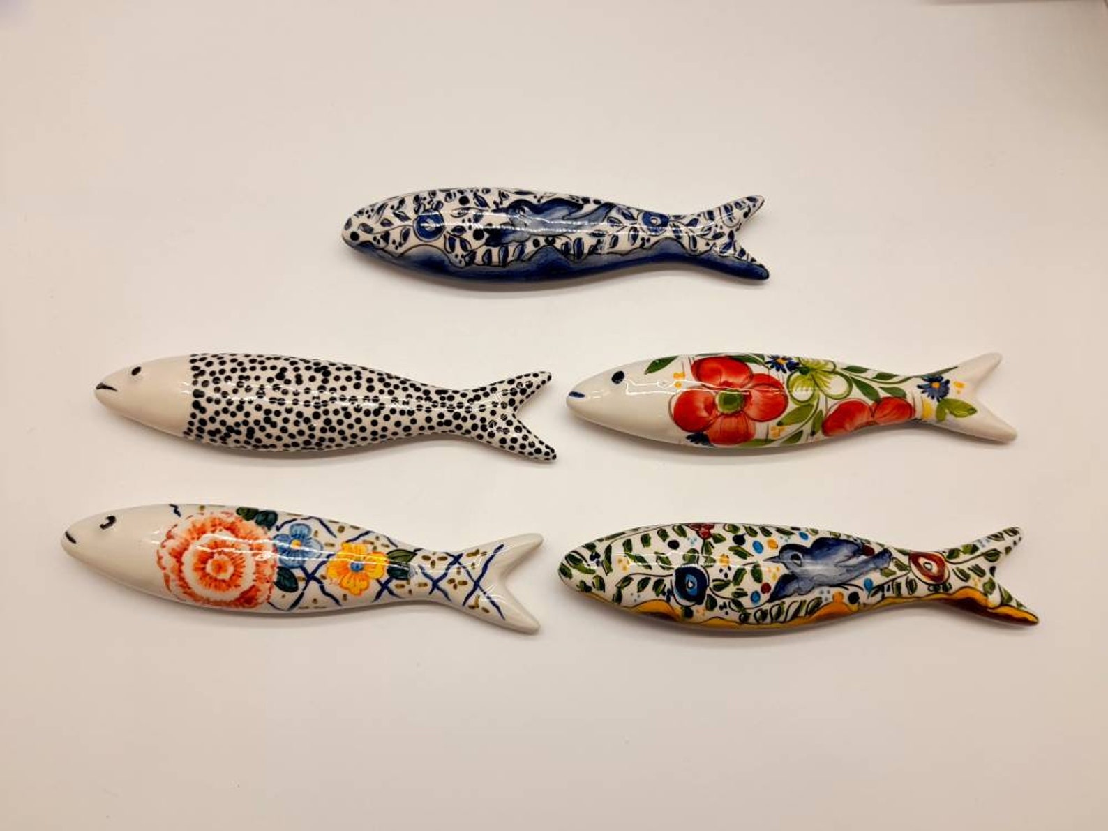 Amazing Handpainted sardines. Best seller Portuguese Etsy