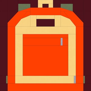 Backpack PDF Paper Pieced Quilt Block