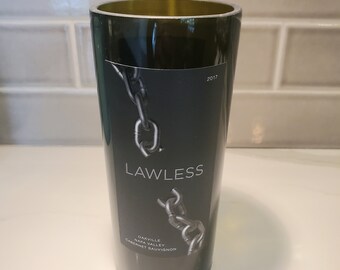 Lawless Sauvignon Hand Cut Upcycled Wine Bottle Candle - Choose Your Scent