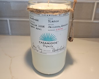 Casamigos 1L Hand Cut Upcycled Liquor Bottle Candle - Scent - Pineapple Sage