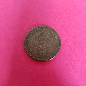 Jahrgang 1965 Gedenkausgabe peruanischen 25 Centavos Münze K. 238