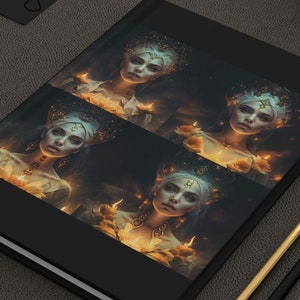 Four Sisters #47 - Beautiful Empress Princess Fantasy Sci-fi Art Hardcover Journal Matte