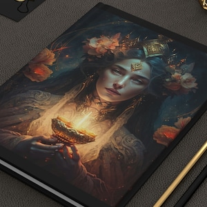 Liene - Beautiful Empress Princess Fantasy Sci-fi Art Hardcover Journal Matte